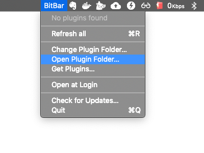 BitBar plugin directory