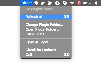 BitBar Refresh all